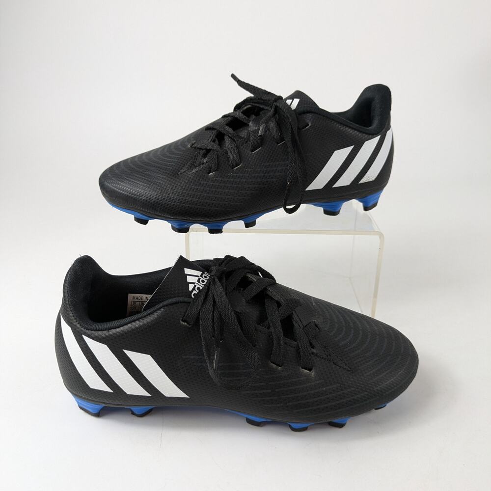 Adidas Boys Size 12K Soccer Cleats Low-Top Predator Edge.4 Flexible Ground Black